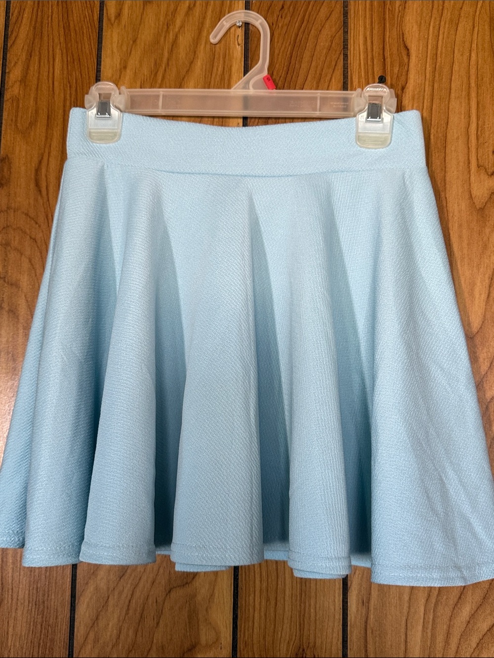 Light Blue Flared Skirt